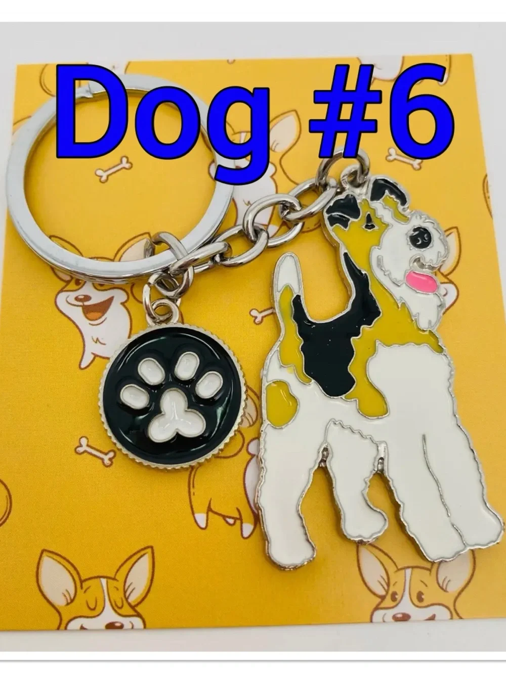 Dog Keychain with 